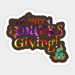 Happy Thanksgiving Sticker